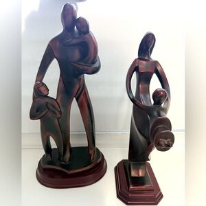 2 Les Cadeaux Elby Abstract Figural Family Sculpture